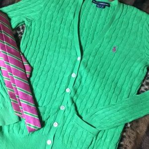 Polo Ralph Lauren Cable knit cardigan!